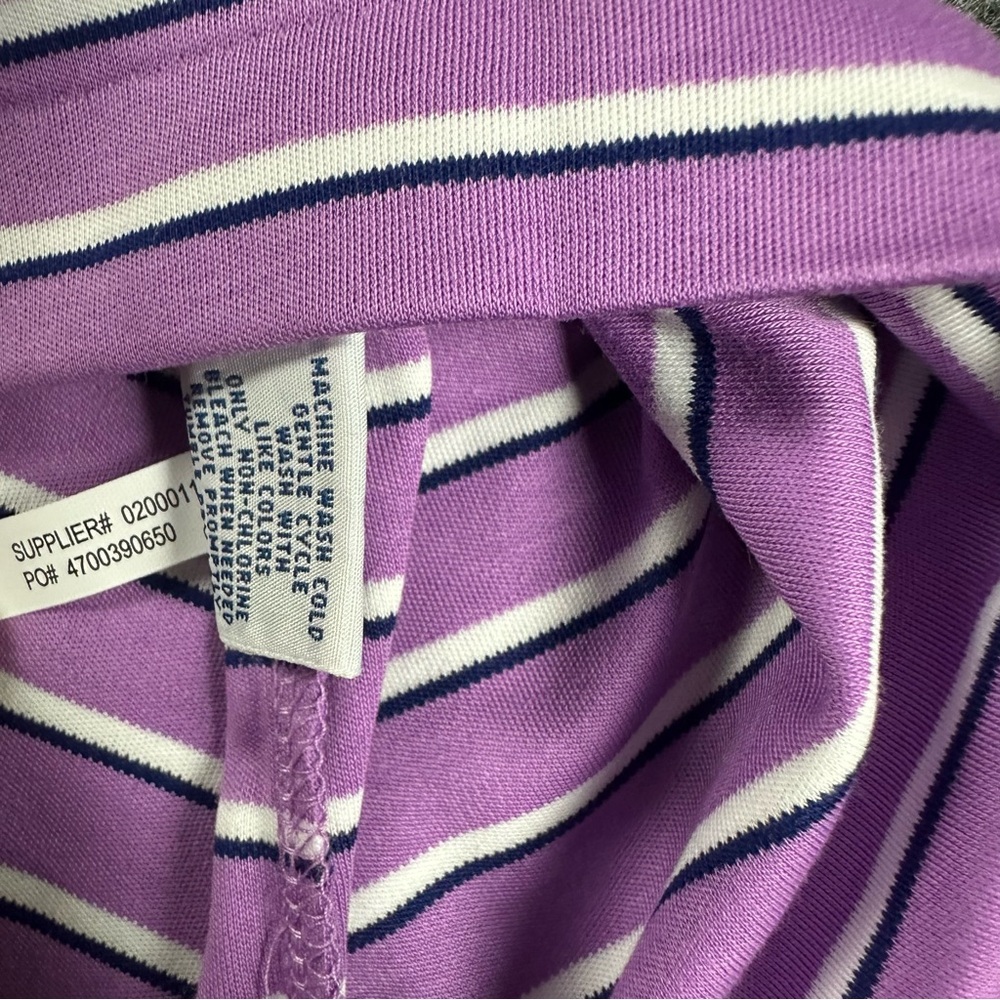 Polo by Ralph Lauren Purple Striped Men's XL Polo Soft Touch Short Sleeve Shirt - Picture 4 of 10